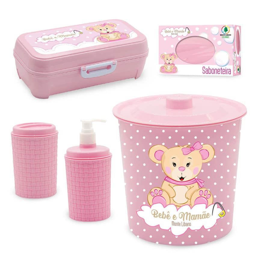 Kit Higiêne Bebê Monte Líbano Com 05 Peças