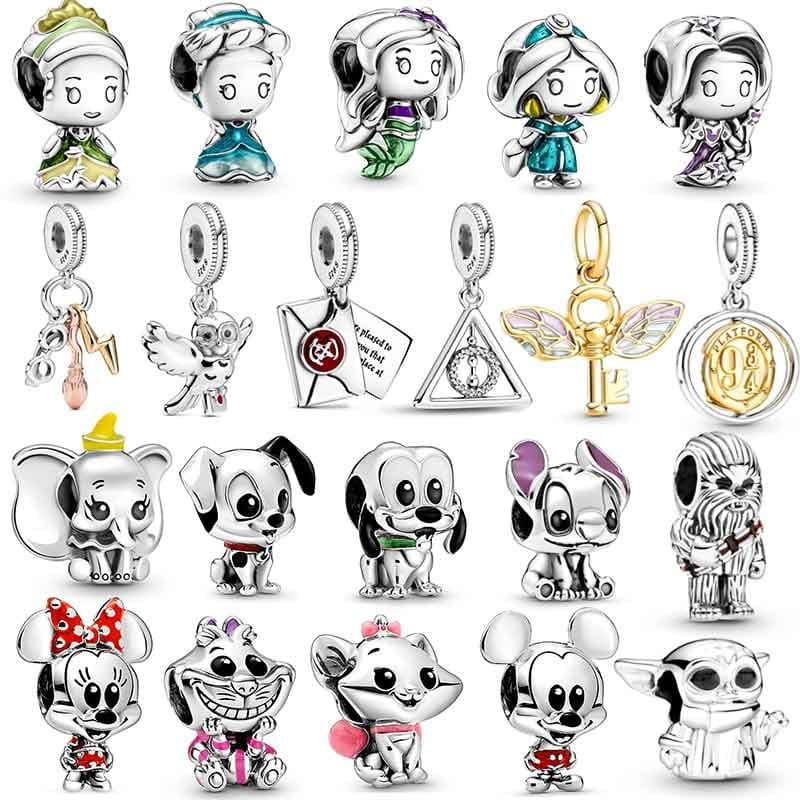 Venda Superior 925 Coleção De Prata Esterlina Contas Premium Para Marca Pulseira Colar Fazendo Senhoras Jóias DIY