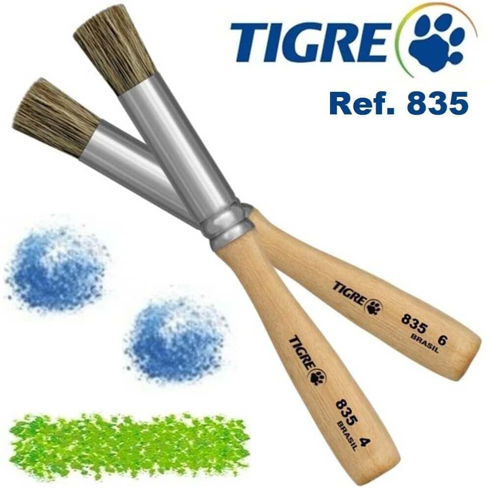Pincel Redondo Ref. 835 (Brochinha) Tigre