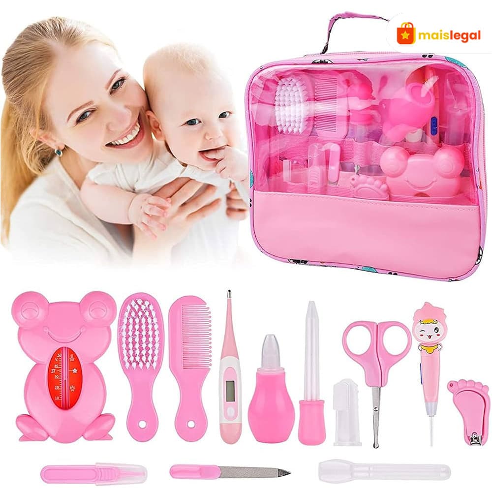 Kit 13 Higiene Cuidado Bebê Recém Nascido Essencial 13 Peças Cuidados Com O Bebê Recém Recém