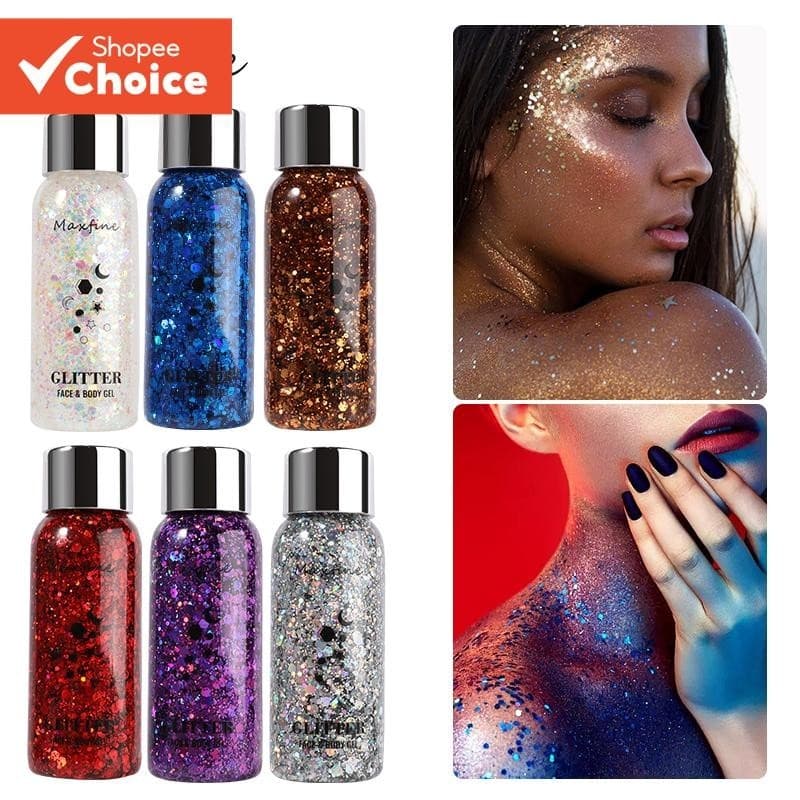 Glitter Eyesheshadow Show Maquiagem de Palco de Clube Noturno Creme de Lantejoulas de Gel de Lantejo