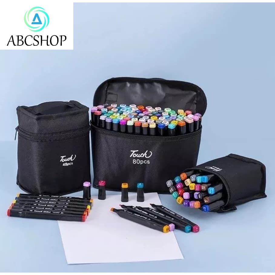 24 até 168 Cores Touch Marker Caneta Marcadora Com Ponta Dupla/Pintura De Arte/Aquarela/Material Escolar/Escritório