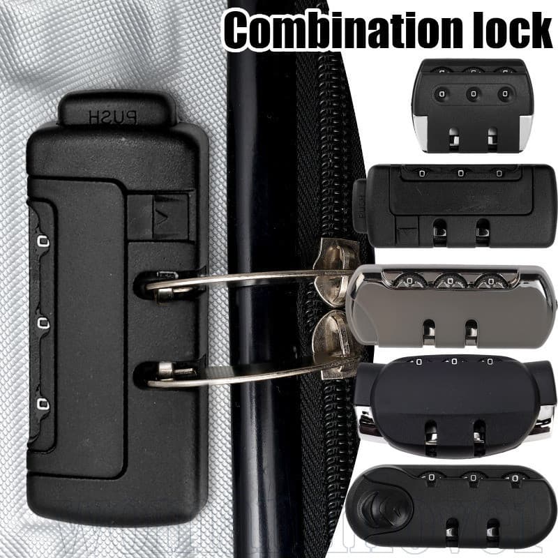 Conjunto De Fechadura De Combinação De Substituição De Mala-Fechaduras De Senha De Mochila-Bloqueio De Segurança De Gabi