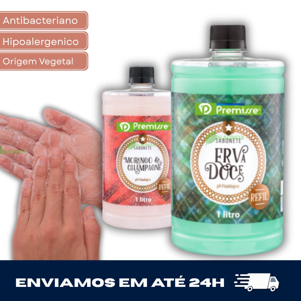 Sabonete Refil 1 litro Premisse Linha Requinte / Mãos, Corpo e Rosto