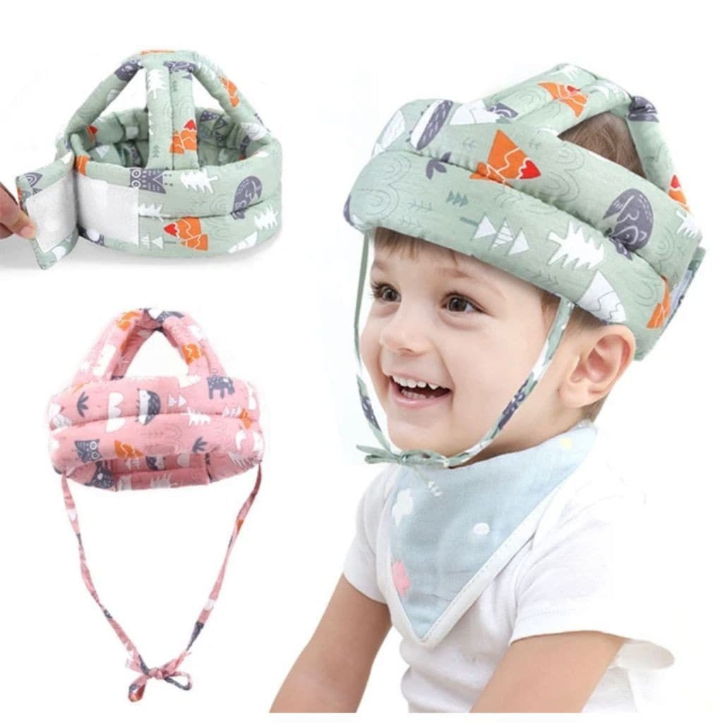 Chapéu De Proteção Anti-Colisão Capacete De Segurança Ajustável Para Bebês - Envio Rápido!