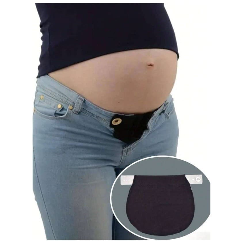 Kit com 3 Extensores de Calça Gestante Maternidade Tapa Barriga Acessórios De Costura Grávida Suporte De Gravidez