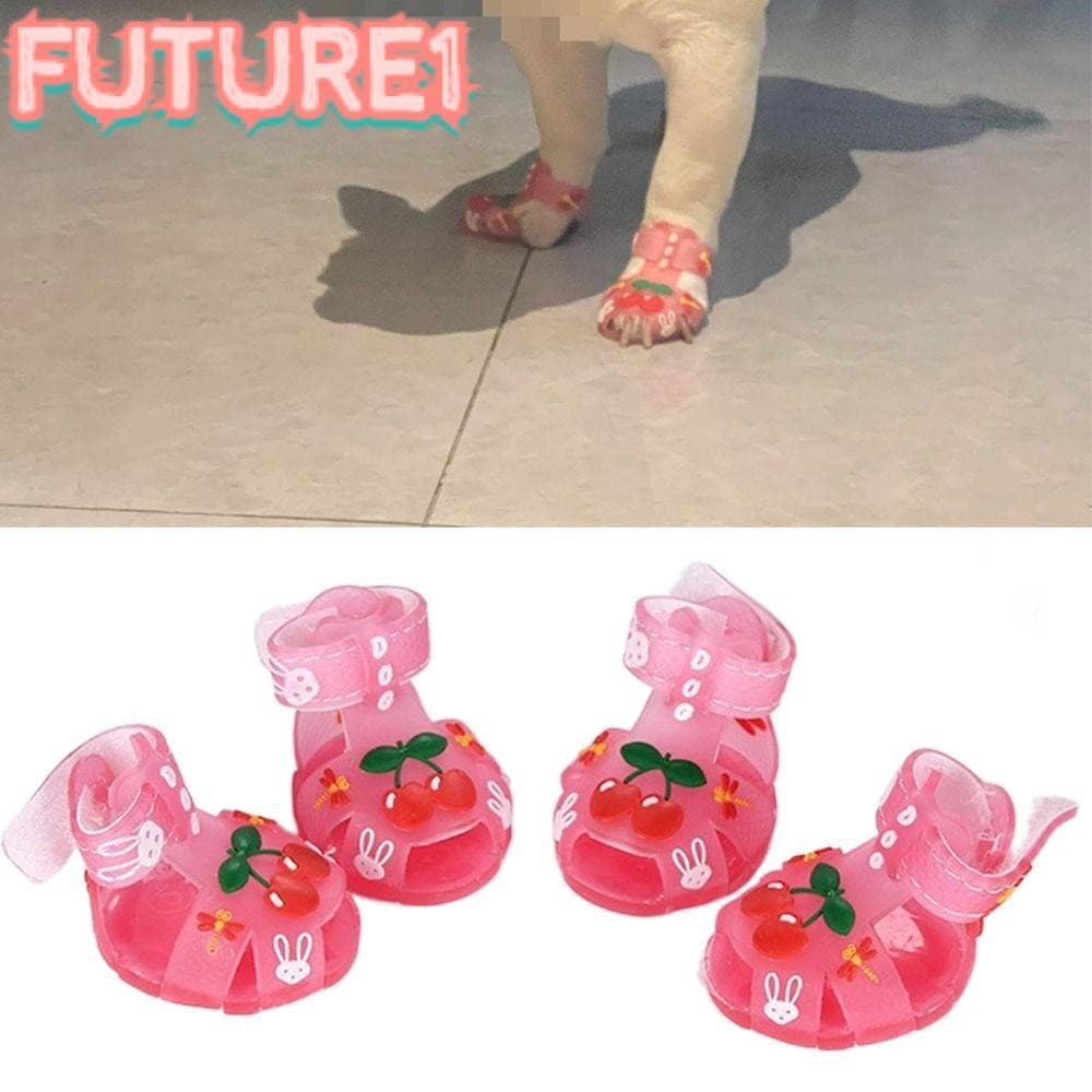 Futuro Sapatos De Gelatina Para Animais De Estimação , Legais De Vários Tamanhos Criativos E Respiráveis De Silicone Cãe