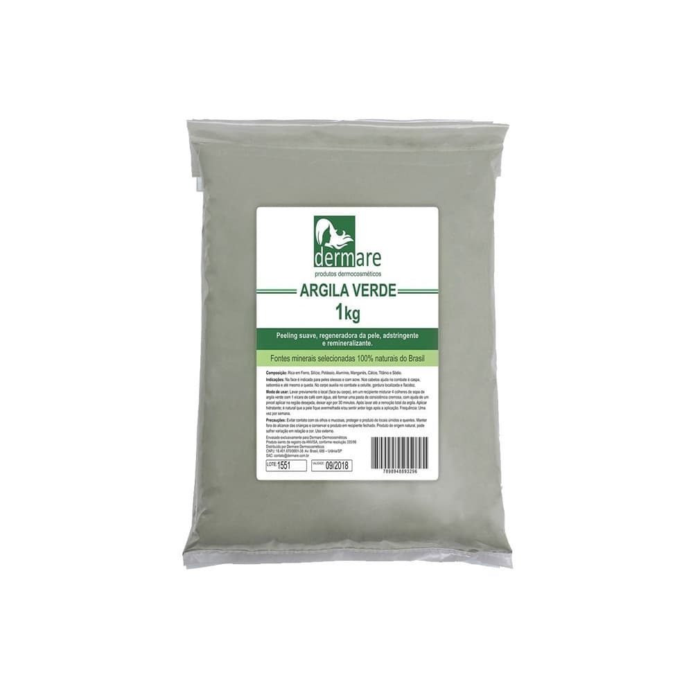Argila Verde 1Kg - Dermare