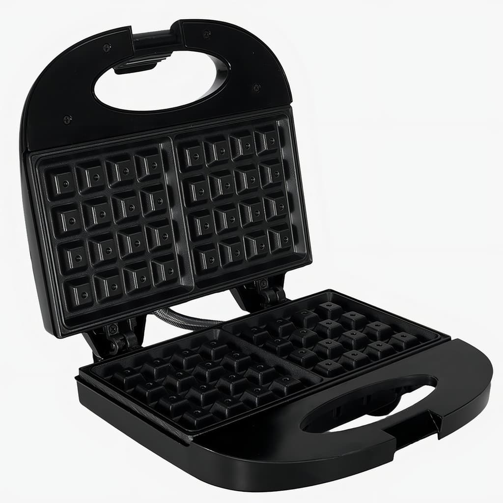 Máquina De Waffle Antiaderente 127V /220VPreta Agratto 