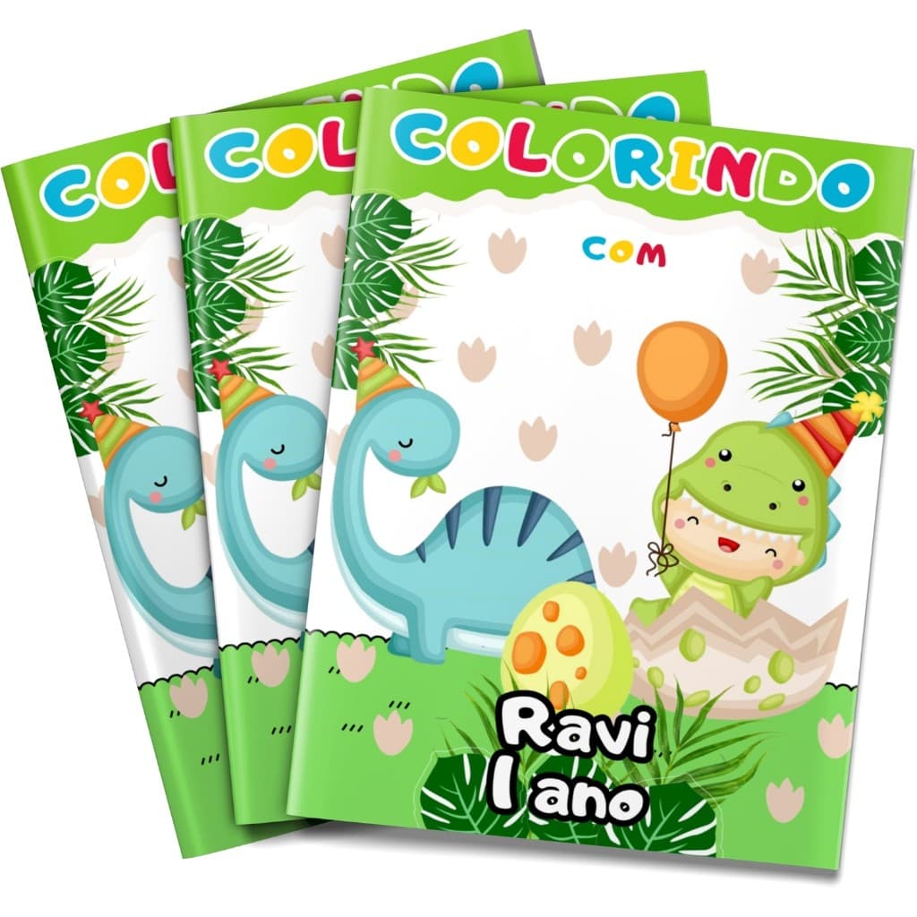 Livro de Colorir Dino Baby Lembrancinha 