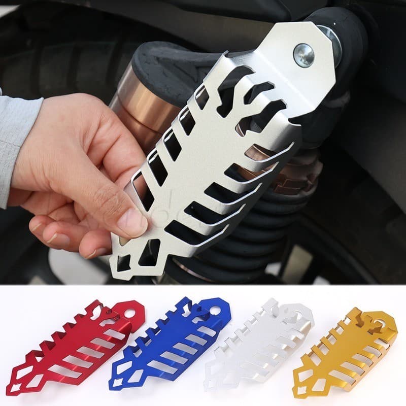 Capa Protetora Amortecedora Para Motocicletas-Protetor Amortecedor De Liga De Alumínio À Prova De Poeira-Universal Garfo Traseiro Da Scooter-Acessórios