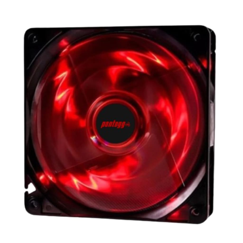 Cooler Fan Basic Vermelho 4 Leds Para Gabinete 120mm x 120mm
