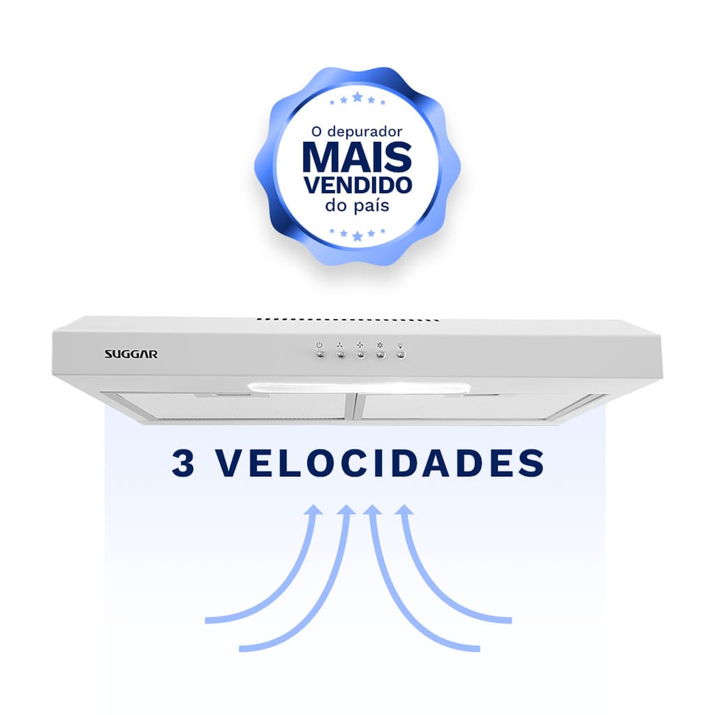 Depurador Exaustor Slim 60Cm Branco DPS162BR Suggar 220V