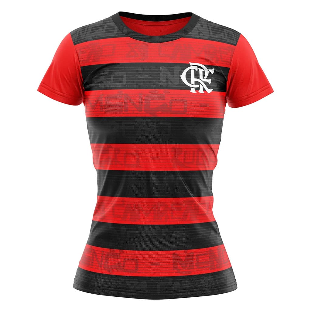 Camisa Flamengo Feminina Oficial Shout Babylook Braziline