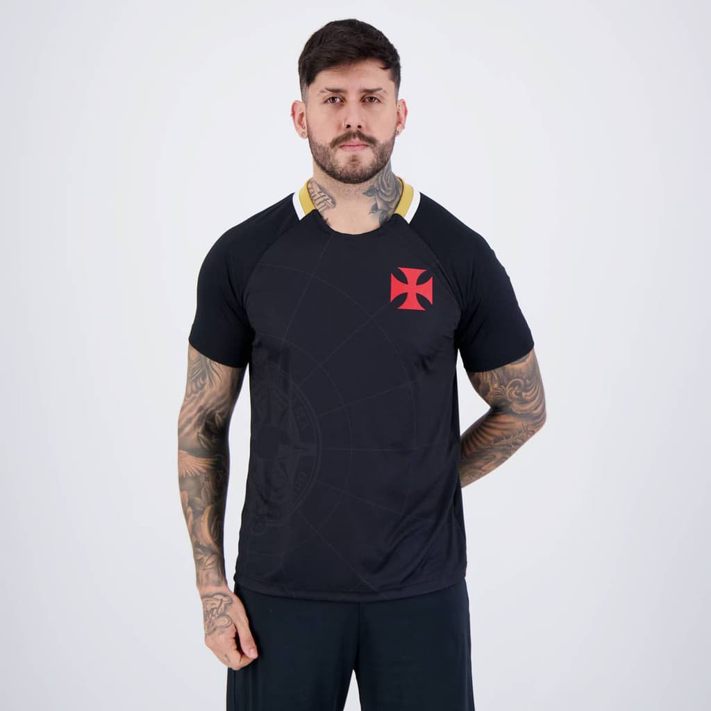 Camisa Vasco Manto Preta