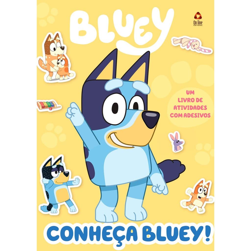 Bluey Livro de Atividades com Adesivos - Conheça Bluey!