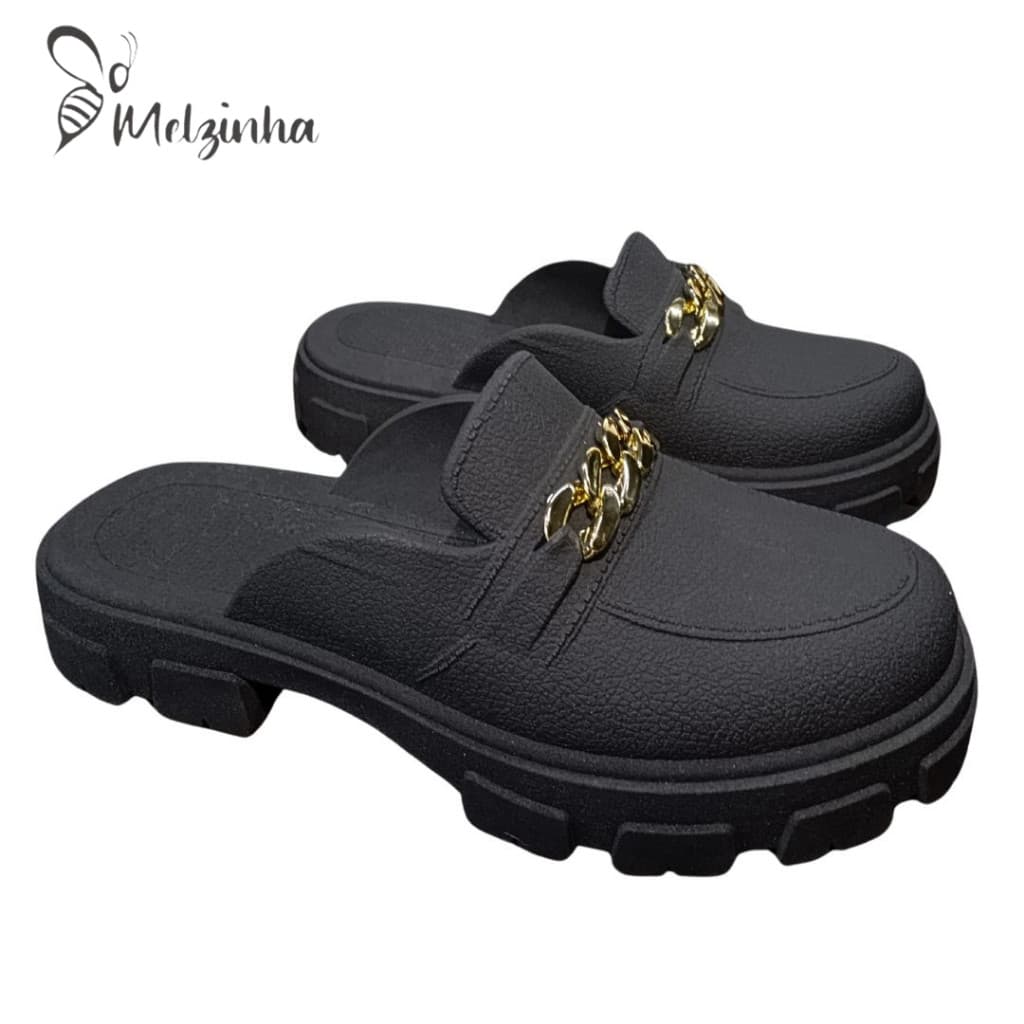 Sapato Mule Mocassim Feminino Tratorado