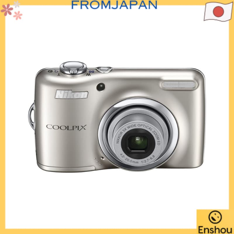 [USED]Do Japão [Usado] Câmera Digital Nikon COOLPIX L23 Silver L23SL 10 Megapixels Grande Angular 28mm Óptico 5x Zoom LCD De 2.7 Polegadas