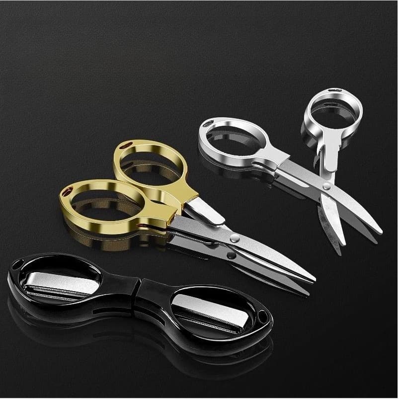 Tesoura Dobrável De Aço Inoxidável , De Alongamento De Liga Pesca Portátil De Viagem