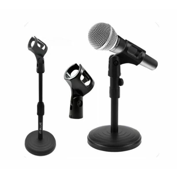 Pedestal Mini Suporte Microfone De Mesa Studio Portátil 35cm
