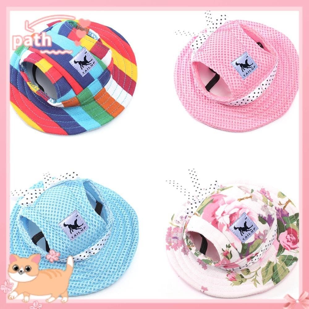 PATH Dog Cap Beach Pet Produto Ornamentos Chapéu Visor