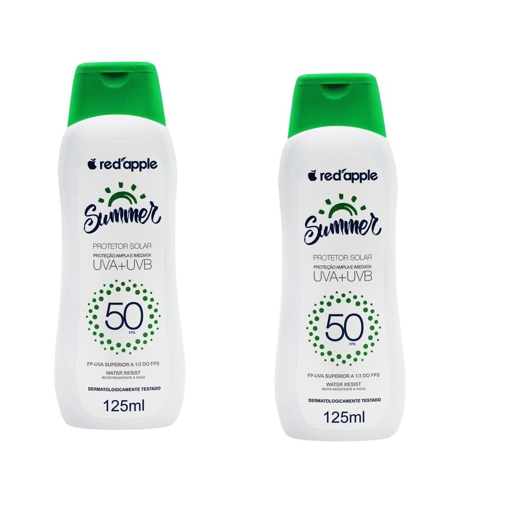 Kit 2 Protetor Solar FPS 50 Summer 125ml - Red Apple