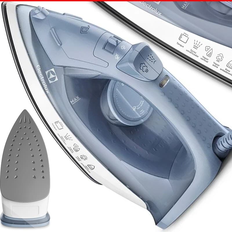 Ferro De Passar Roupa Electrolux A Vapor 1200w ESI10 Vapor Vertical Antiaderente
