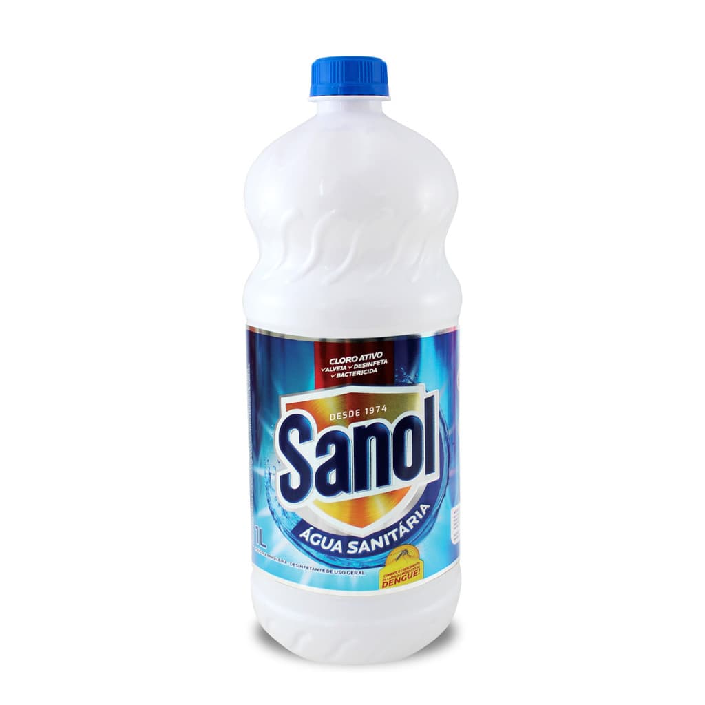 AGUA SANITARIA BRANCA 1L SANOL