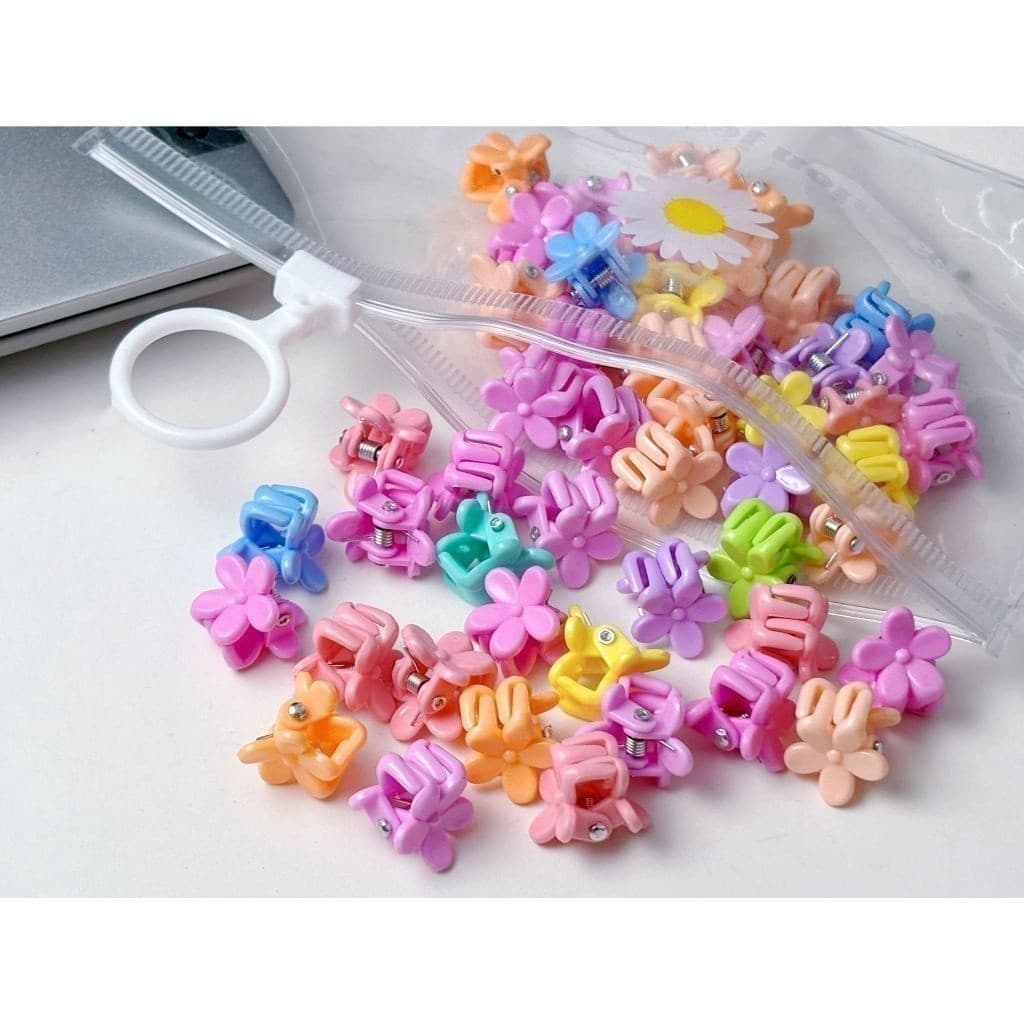 KIT 100 unidades Candy Color Mini Small Grab Clip Children's Hair Accessories-GUI ANA