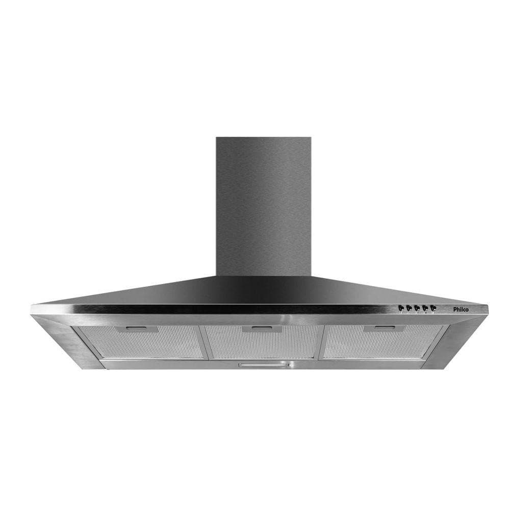 Coifa Pirâmide Philco PCO92I Inox Depurador e Exaustor 110V