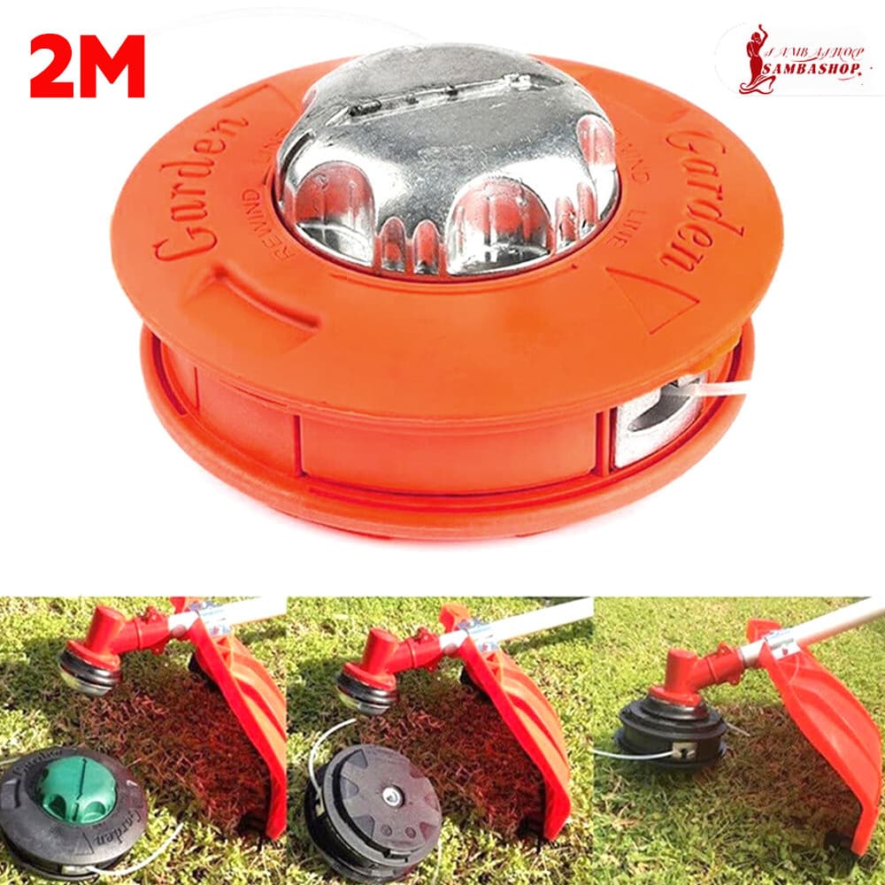 Carretel para Roçadeira com Fio Extra: 2m de Linha, Alta Durabilidade e Fio Afiado