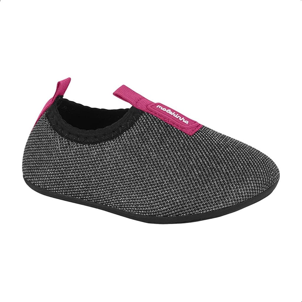 Sapatilha Bebê Molekinha Menina Meia Knit Slip On Conforto