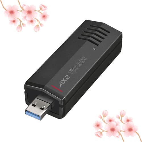 [Direto do JAPÃO]Buffalo 11ax/ac/n/a/g/b adaptador WLAN USB3.0 tipo com antena interna WI-U3-1200AX2/N