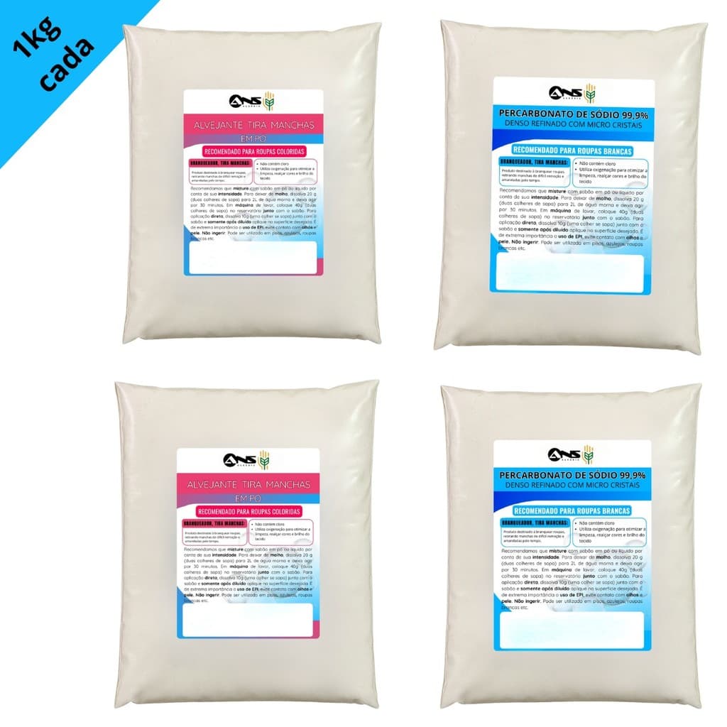 Kit 2 Tira Manchas + 2 Percarbonato