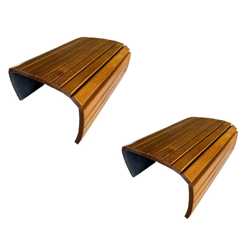 Kit 02un Esteira Decorativa Suporte Sofá Filetada Madeira.