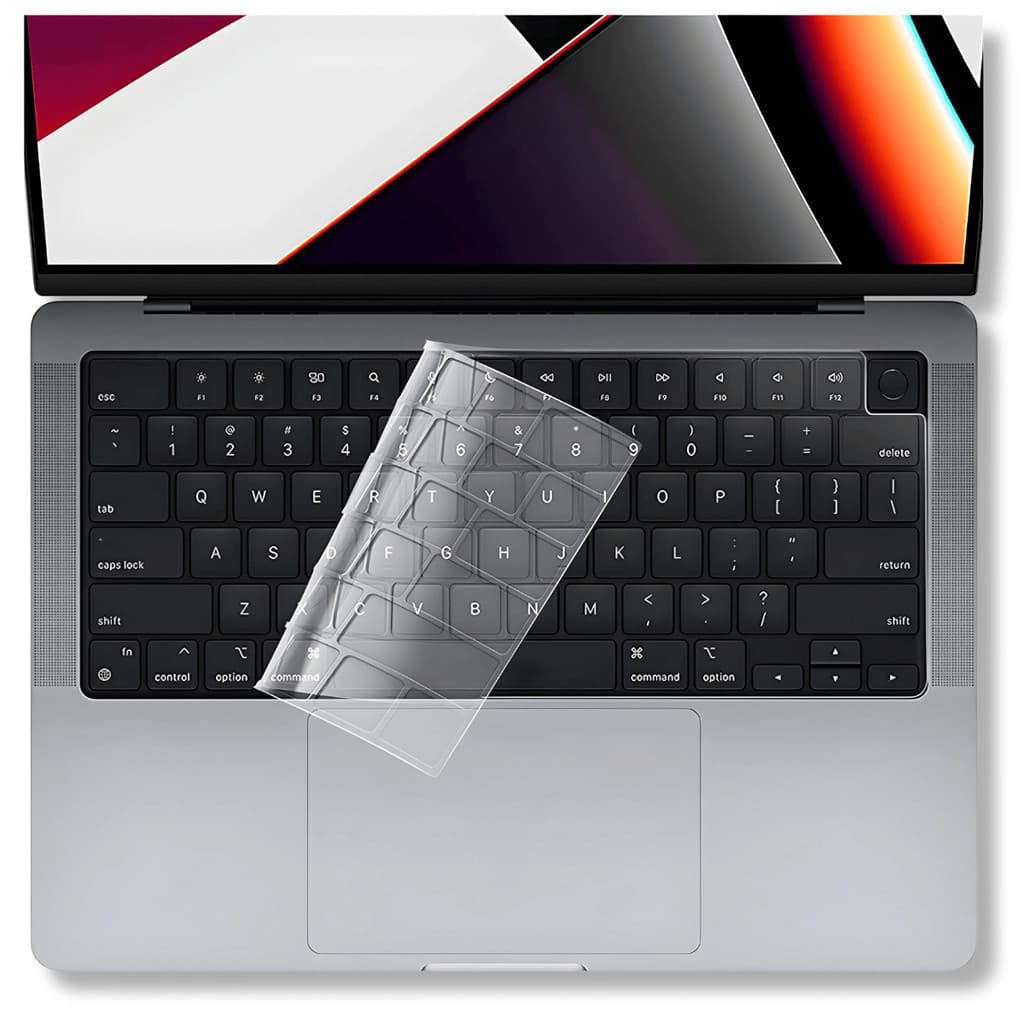 Protetor de Teclado Para MacBook Air 13.6 Pol M2 M3 M4 Mod A2681 A3113 A3240 Até 2025 - Transparente