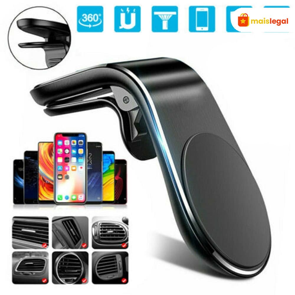 Suporte Automotivo Magnético Giratório 360° Universal para Carro