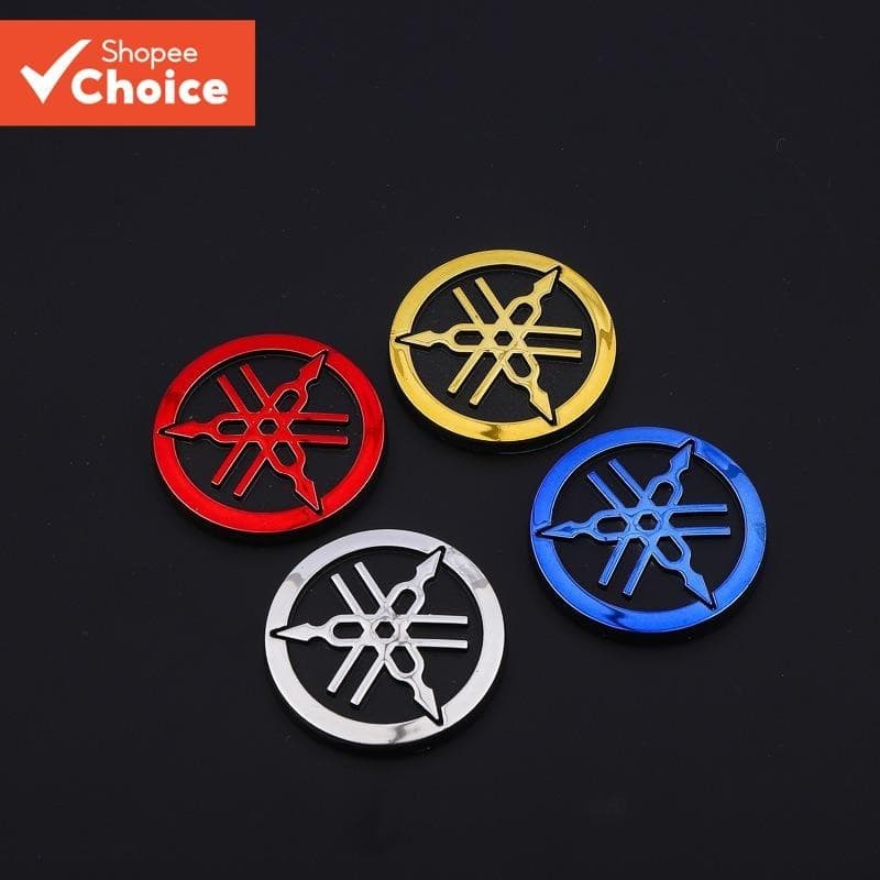 Original Para YAMAHA 3D Emblema Redondo Logotipo Adesivos 48mm Motocicletas