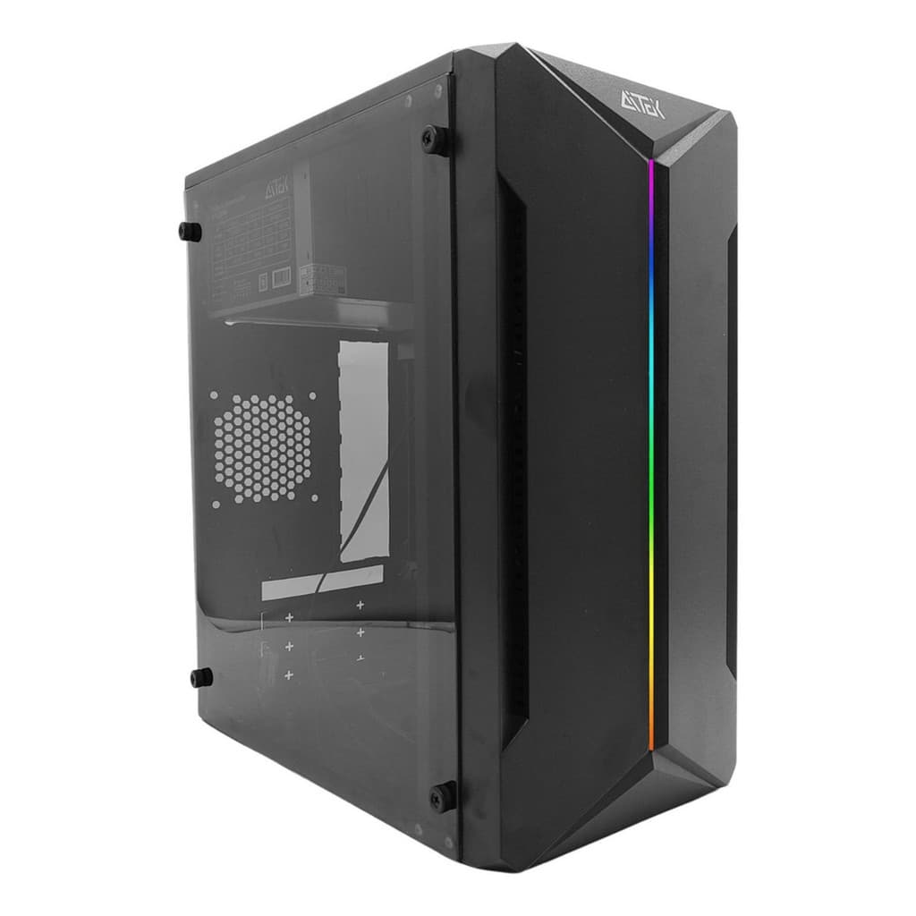 Gabinete Gamer Aitek Preto com Fonte 230W USB Áudio