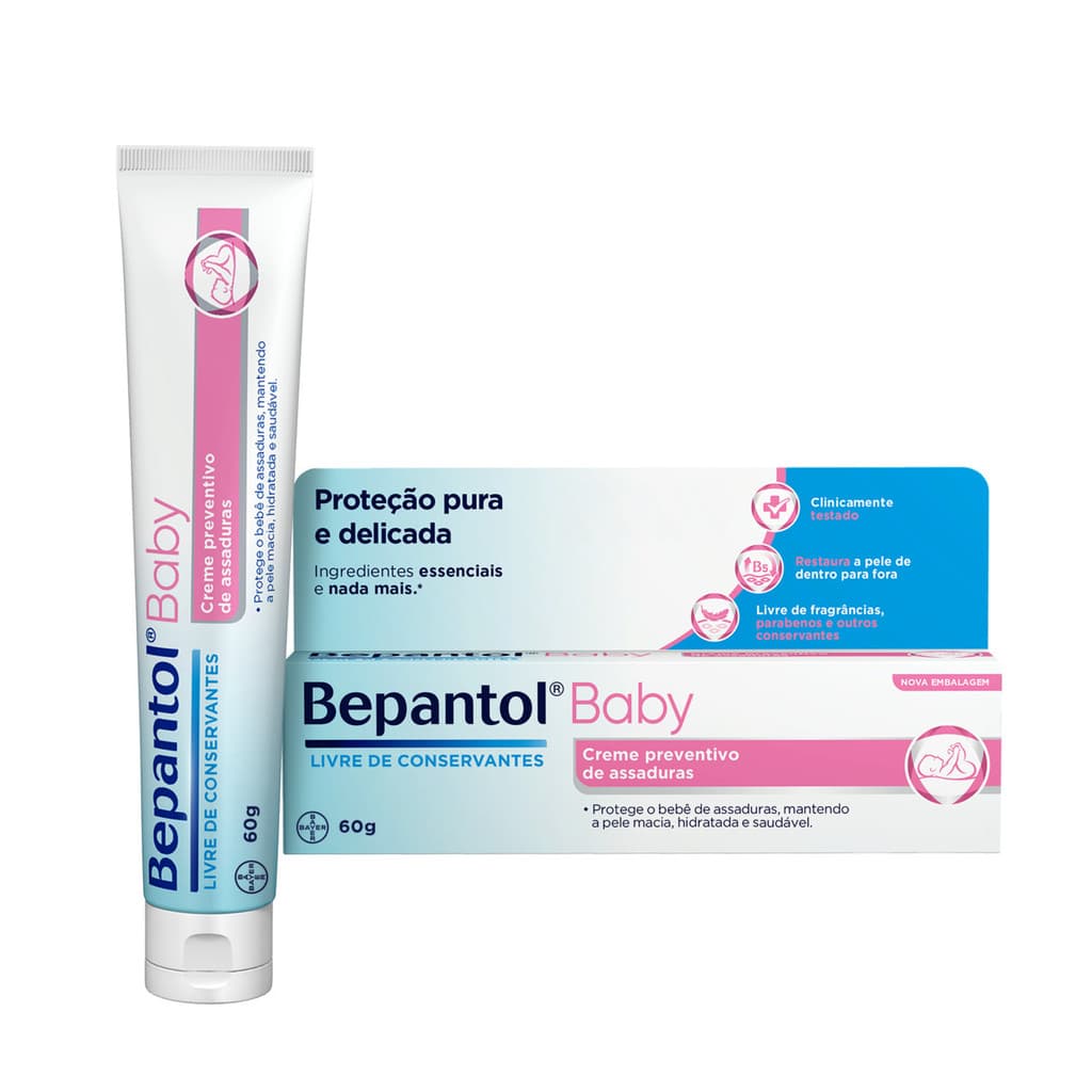 Creme Pomada de Assadura Proteção Delicada 60gr - Bepantol