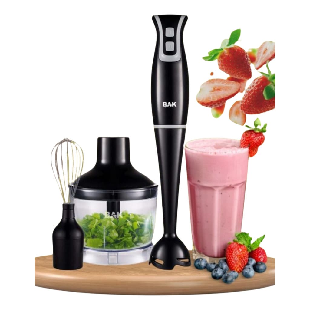 Mixer Processador 3 em 1 Preto – 250W, 220V, Compacto e Multifuncional