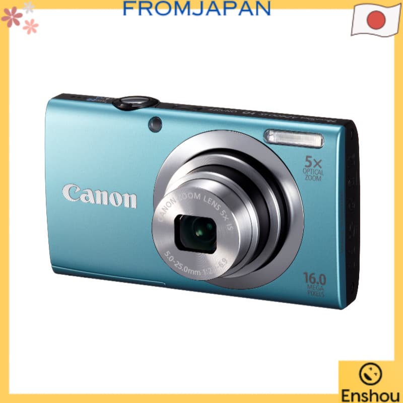 [USED][Do Japão]Canon câmera digital PowerShot A2400IS azul 16 megapixels zoom óptico 5x PSA2400IS(BL)