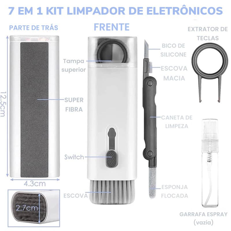 kit de limpeza de telas celular tv tablet computador promoção lançamento