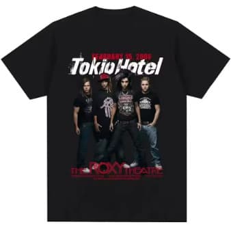 Camiseta  Tokio Hotel Adulto/Infantil Lançamento Camiseta Em Algodao