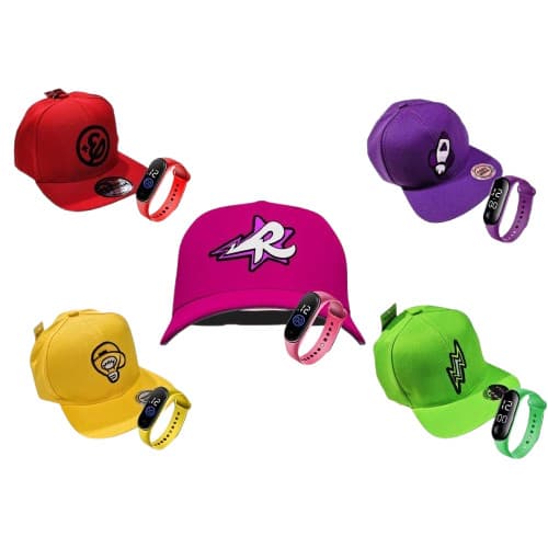 Boné e Relógio Digital Infantil Chapéu Juvenil Emilly Vick Void Leozinho Ketlen Enaldinho Os Rosas Criança Promoção