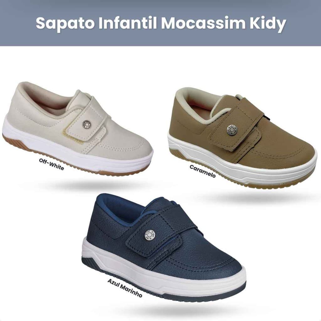 Sapatênis Sapato Mocassim Infantil BB Kidy Social Festa aniversário Casamento Menino Resistente