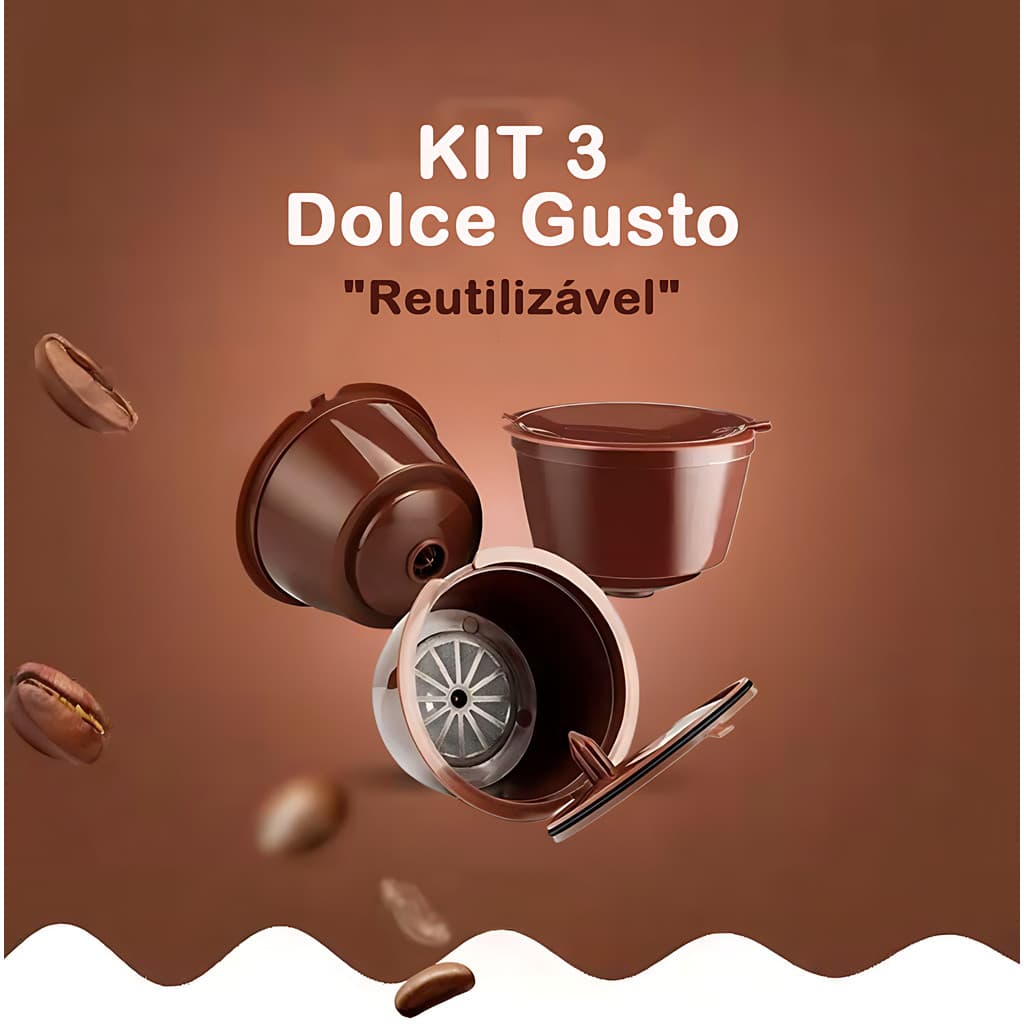 Cápsulas Reutilizável Dolce Gusto com Filtro Da Cápsula De Café Recarregáveis
