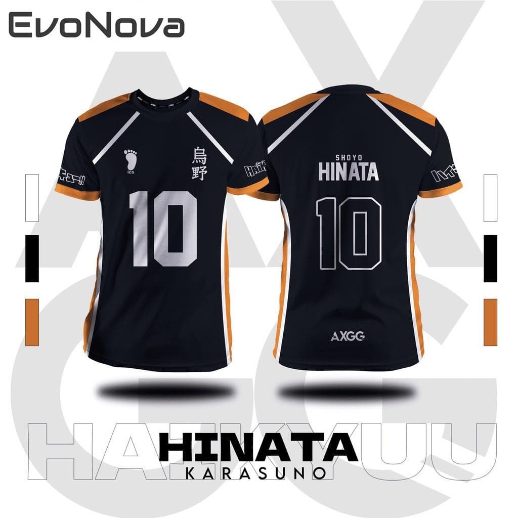 EvoNova Haikyuu Karasuno-Hinata'camisa De Anime Camiseta High School Shoyo Haikyu