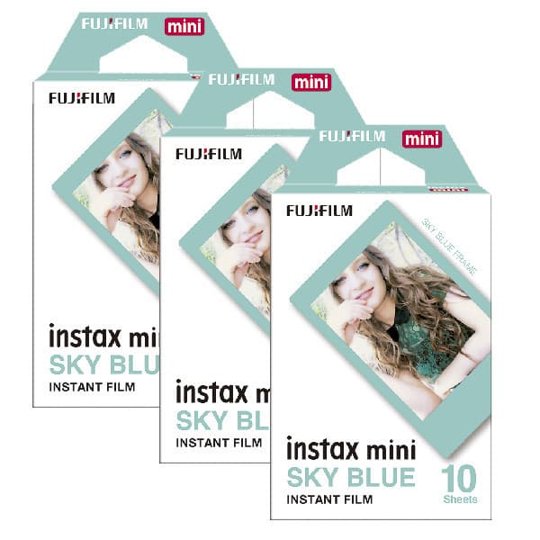 Filme Instax Mini Fujifilm Sky Blue - 30 Fotos
