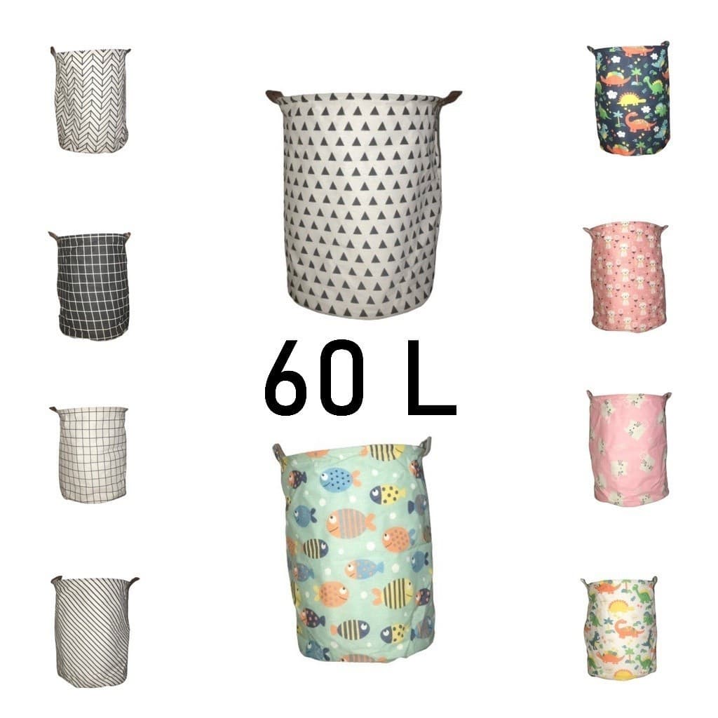 Multiuso Cesto Organizador Roupa Suja e Brinquedos 60 litros